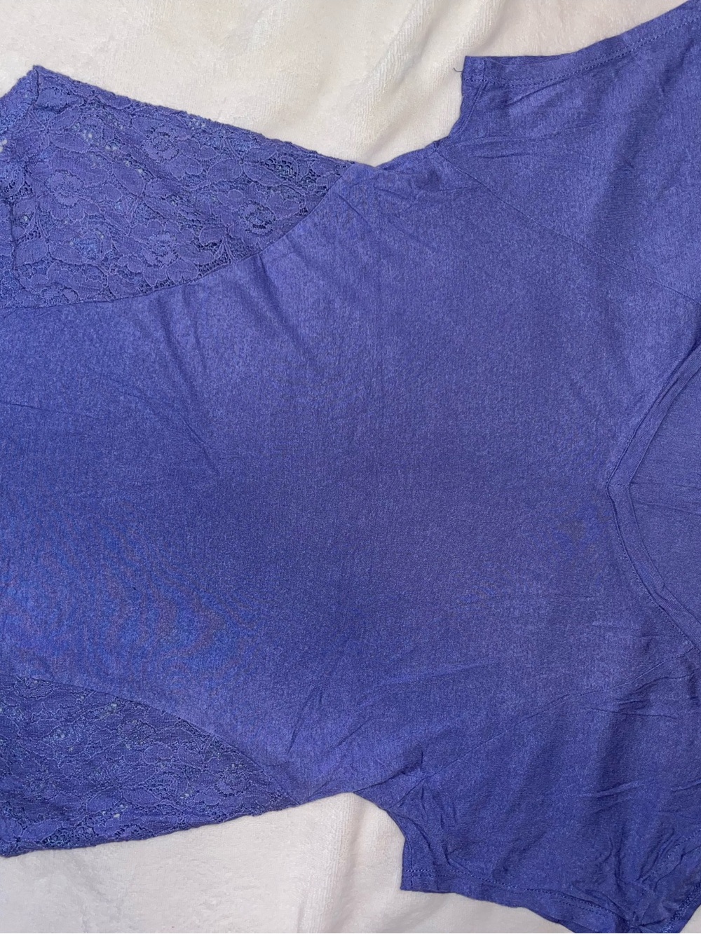 Women's Lace Trim Sleep Top